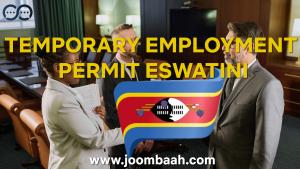 Temporary Employment Permit: Work Opportunities in Eswatini